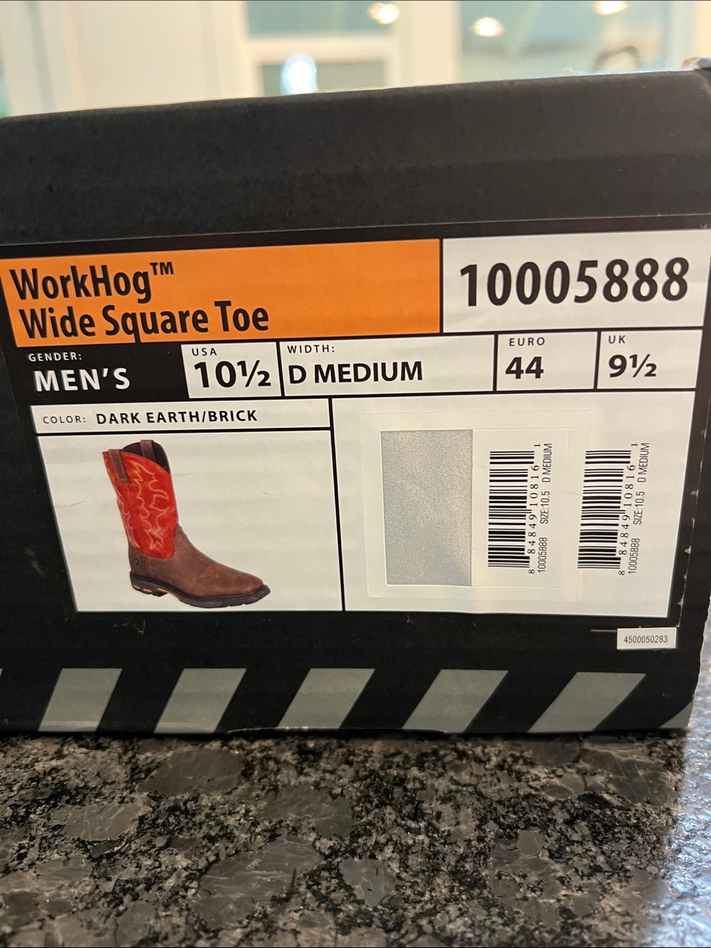 Ariat Brown and Tan Two-Tone Western Work Boots - Picture 2 of 6